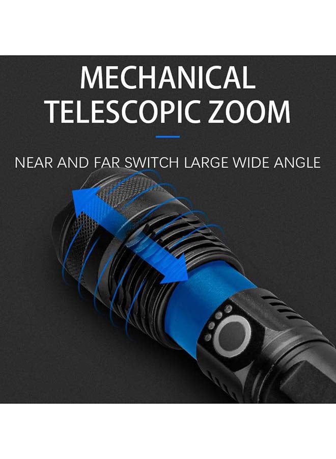 noon east High-Power Flashlight – Bright, Durable & Portable for Everyday Use - Black - Image 4
